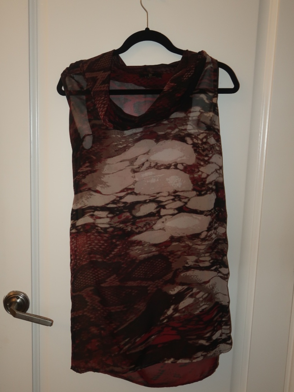 unique maximalist sheer patterned dress